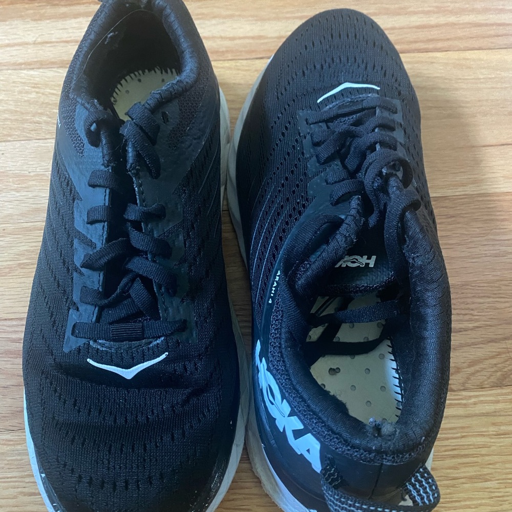 Hoka One One Ahai 4 Women’s Black Running Shoes 7.5 - Picture 2 of 6
